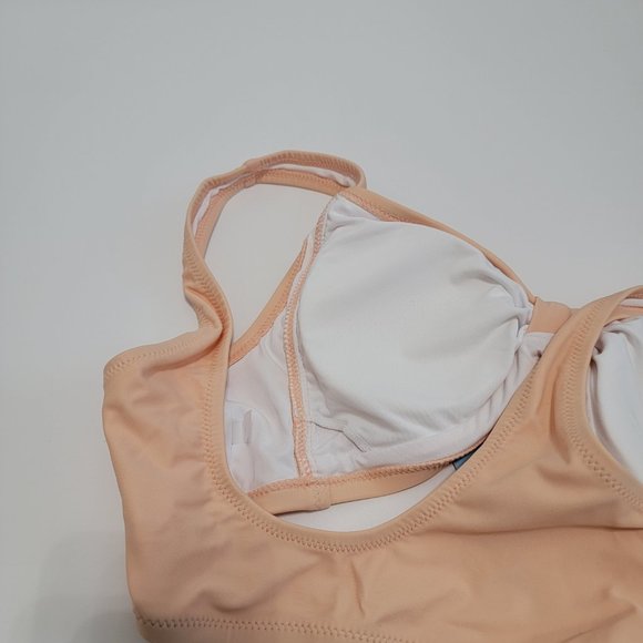 CUPSHE Women's Floral Halter High Waisted Peach and Tiffany Blue Bikini size S - Picture 9 of 12